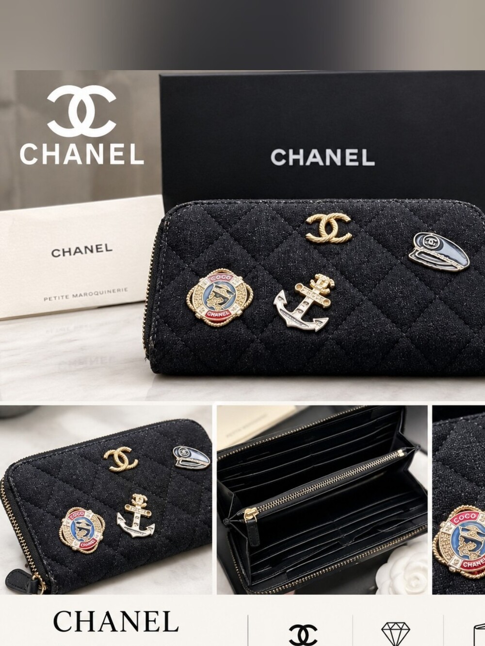 Chanel Wallet 100% Authentic Prestine Condition - Picture 1 of 14